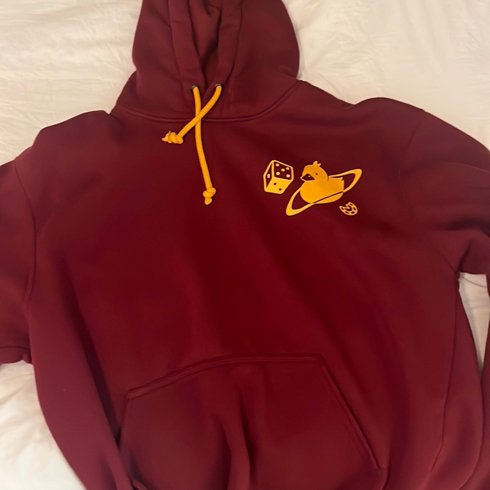 QUACKITY casino las nevadas cardinal red hoodie